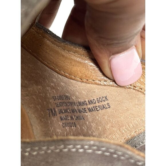 Sofft Metallic Perforated Leather Ankle Slip On Boots Comfort Shoes Booties Sz 7 - Picture 13 of 14